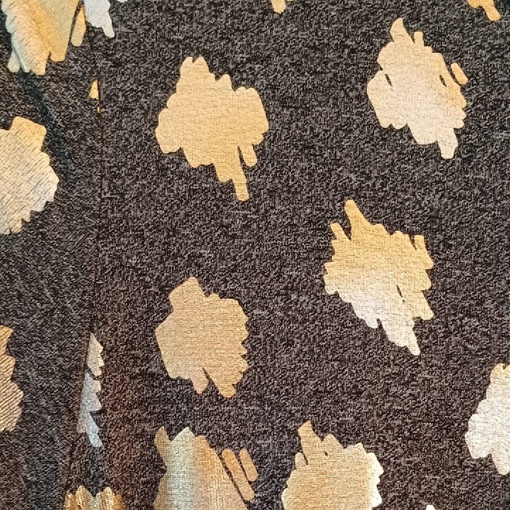 LuLaRoe Black and Cream A-Line High Low Dress - Picture 4 of 5